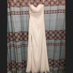 White prom dress
